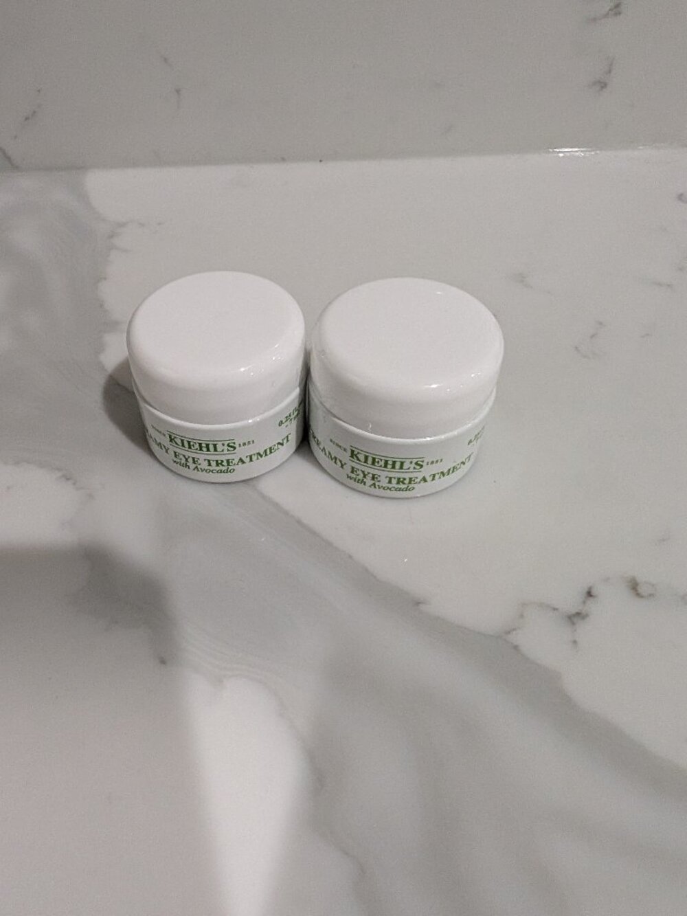 Kiehl's cream eye treatment avocado travel size duo